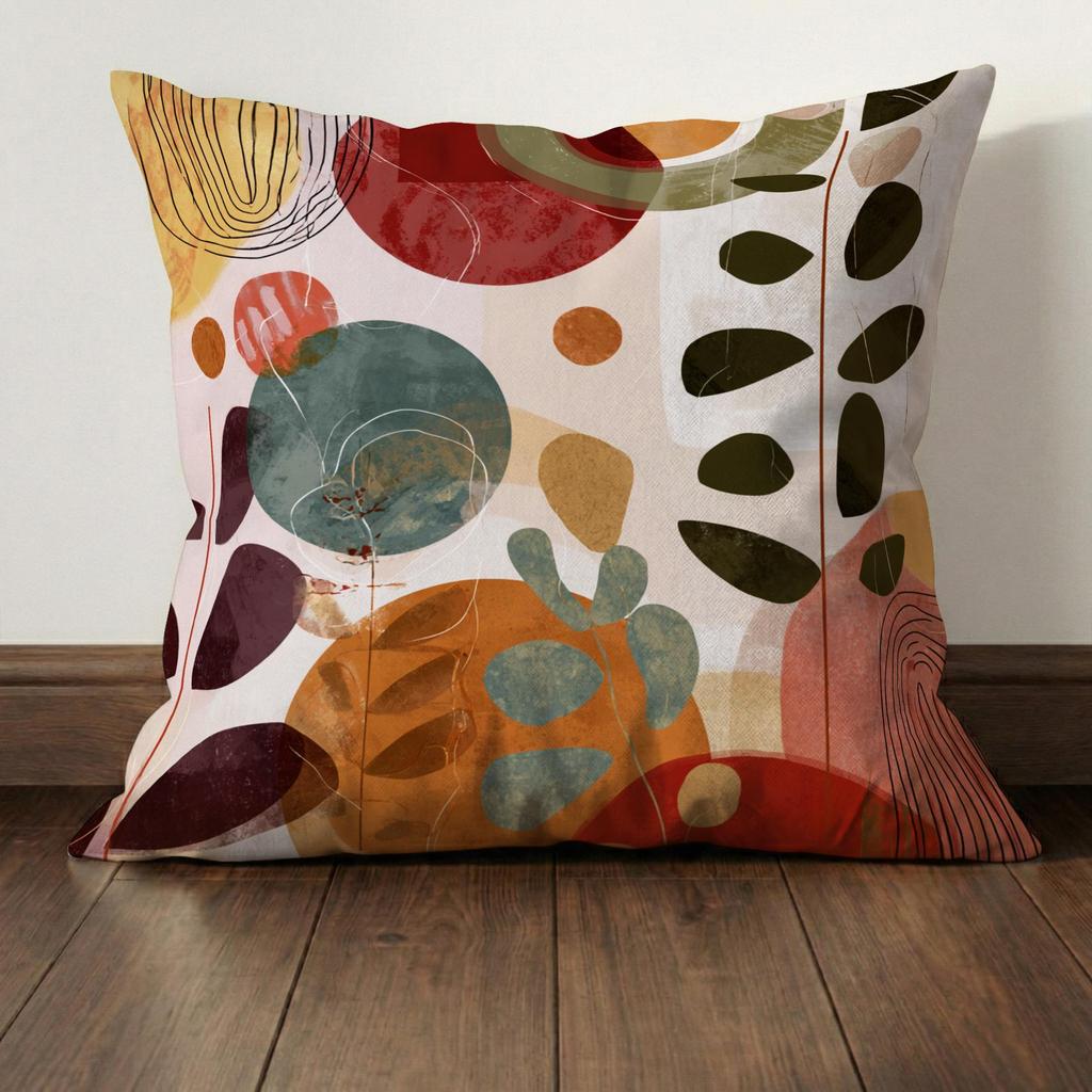 Pc Minimalist Abstract Boho Decorative Cushion Cover D Print Polyester Pillow Case for Sofa Bed Car Office Home Decoration