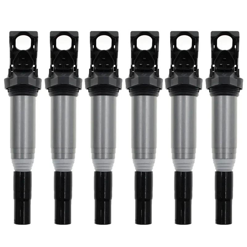 6 Ignition Coil For BMW 1 2 3 4 5 6 7 Series E81 E90 F30 E60 F10 F07 E84 E70 E71 F25 F46 Mini Cooper 12137594596 12138616153