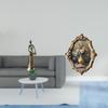 African Tribal Lady Sculpture Figurine with Vintage Resin Photo Frame Art Crafts Collections for