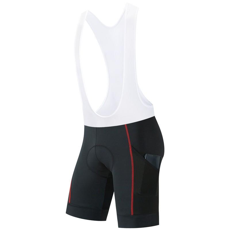 Mens Cycling Shorts With Pockets Mountain Bike Outdoor Riding Breathable Spandex Pants Suspender