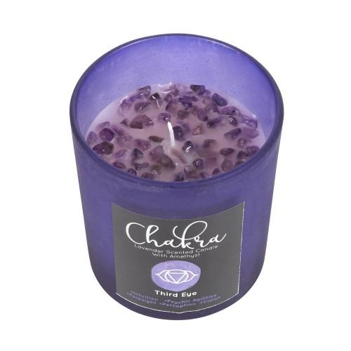 Something Different Vela perfumada de chakra do terceiro olho de lavanda One Size roxo