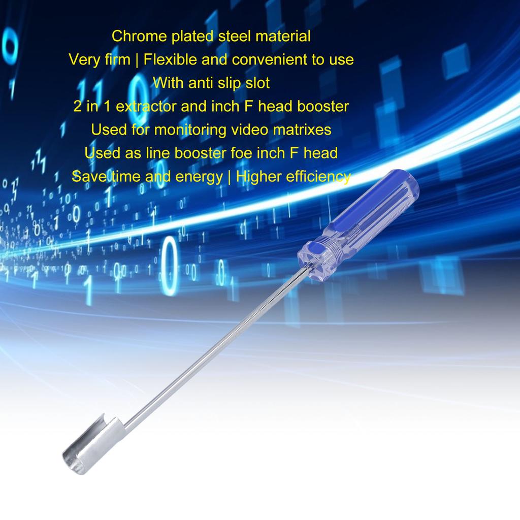 BNC Screwdriver   Plated Steel Professional F Hd Puller for Video Equipment