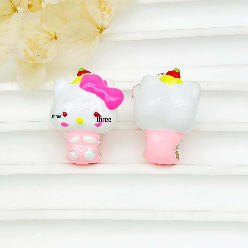 DIY Hand-Painted Silver-Plated KT Cartoon Beads - Creative Jewelry Accessories