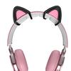 1 Pair Headphone Cat Ear Cute Universal Bluetooth-compatible Headset Silicone Kitty Ear Decoration Headphone Accessories
