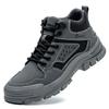 Work Sneakers Steel Toe Shoes Men Safety Shoes Puncture-proof Work Shoes Boots Fashion Indestructible Footwear Security