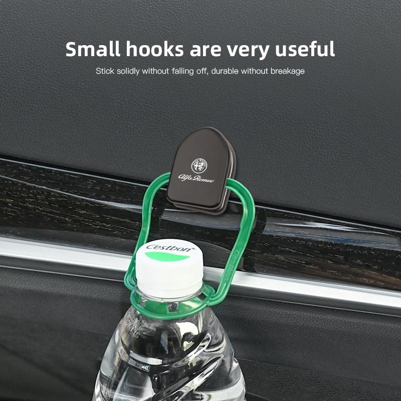 BBDH3 Metal Car Hooks Organizer Storage Cable Headphone Key Storage Wall Hook Hanger Auto Fastener Clip For Alfa Romeo 166 Giulia 156