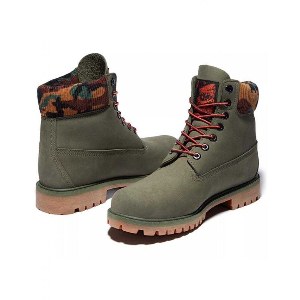 Nike Timberland 6 Inch Premium Warm Boots Green Camo