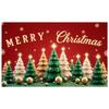 Christmas Event Banner Golden Ornaments Merry Christmas Banner Christmas Photo Banner Colorful Decor For Family Party Indoor