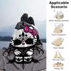 1pc Dark Hello Kitty Blanket, Soft Throw for Home Decor, Gift Idea, All Seasons Use, Living Room, Travel, Camping, Car Blankets, Beach, Office Naps.H0