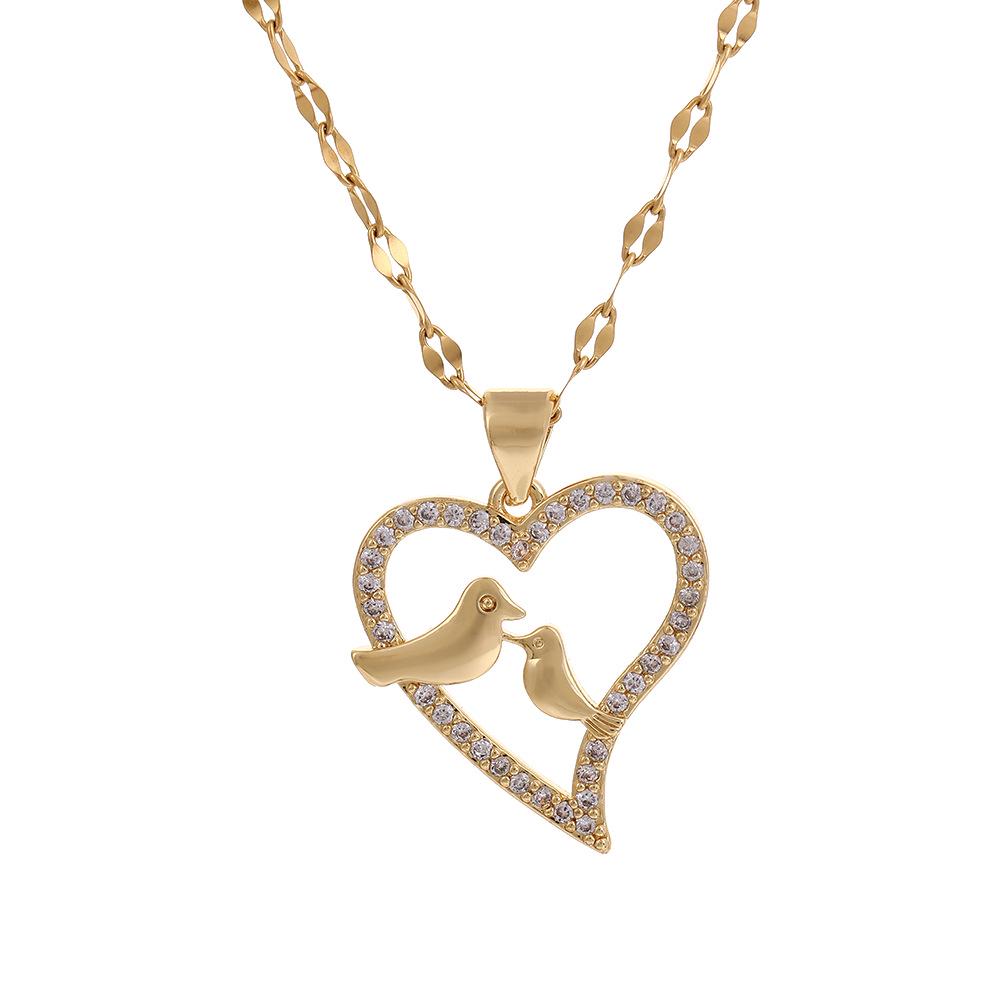 Heart-Shaped Collarbone Necklace - Niche Fashion, Elegant, Japanese & Korean Style Accessories for Women