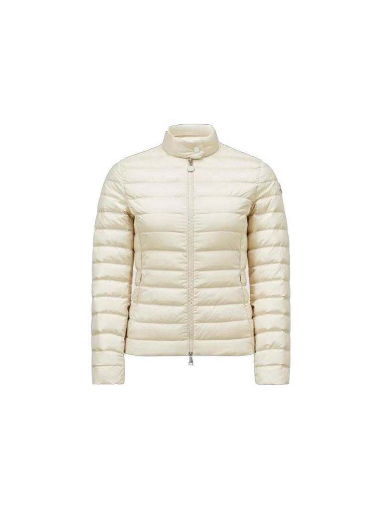 2025 Women's Lightweight Warm White Duck Down Jacket - Autumn/Winter Fashion Casual with Ribbed Stand-Up Collar