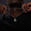 Vintage Compass Pendant Stainless Steel Cuban Style Choker Clavicle Chain Man Necklace Wheat Chain