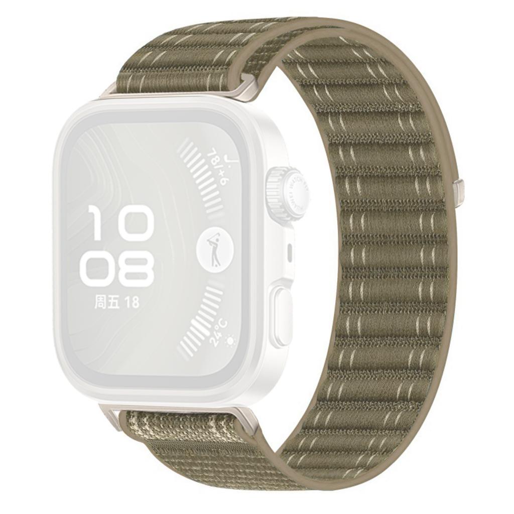 Woven Nylon Watch Band for Huawei Watch Fit 4 Pro/Fit 4/Fit 3 Breathable Magic Tape Closure Replacement Strap