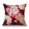 Home Decorative Nordic Metallic Gold Art Lotus Flower Cactus Sunrise Scenery Sofa Throw Pillow Case Cotton Linen Cushion Cover
