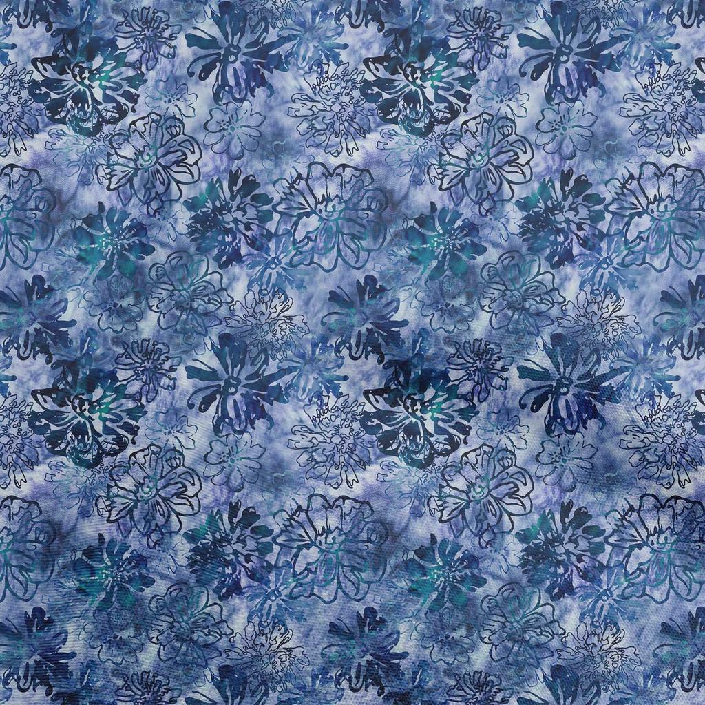 oneOone Cotton Flex Gray Fabric Abstract Floral Fabric For Sewing Printed Craft Fabric By The Yard 40 Inch