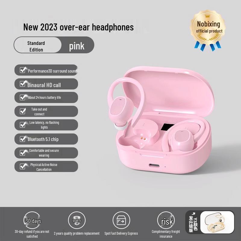 2025 Sport Wireless Headphones: Over-Ear Bluetooth for Running; Secure Fit, Comfortable Long Wear for Men and Women