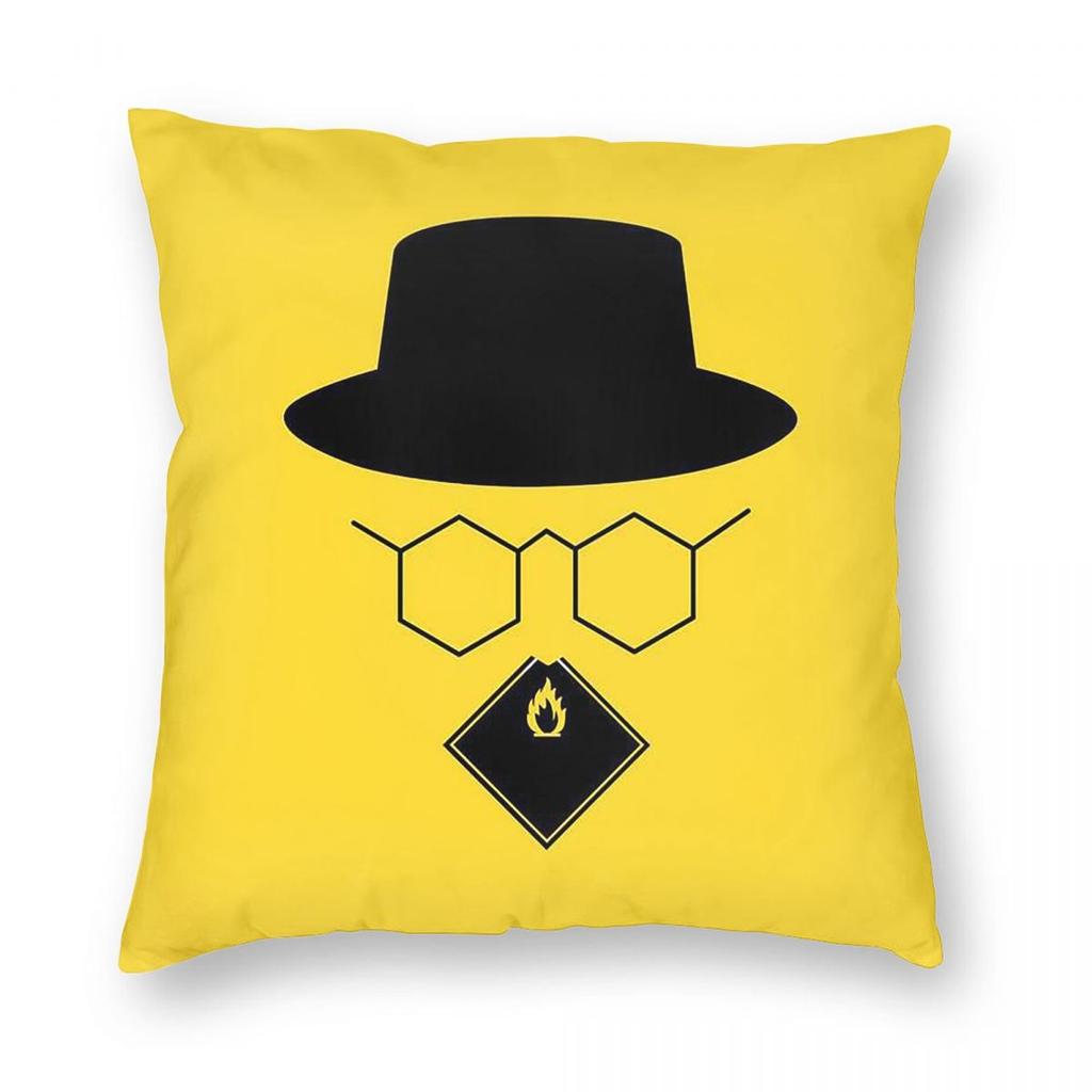 Breaking Bad - Heisenberg Face Mask Square Pillowcase Pillow Cover Cushion Throw Pillow for Home Bedroom Car