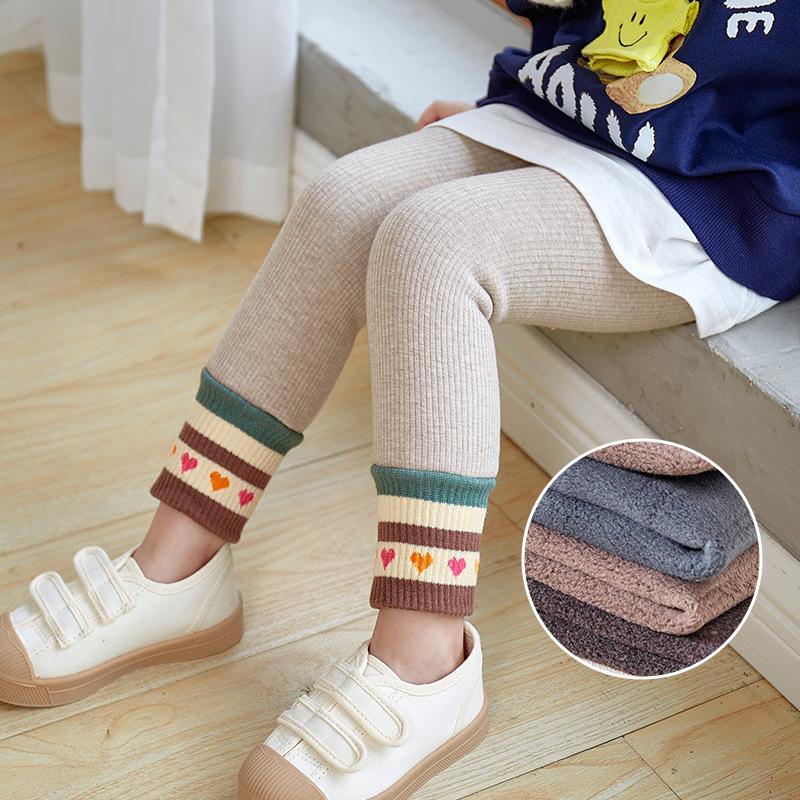 Winter Thickening Warm Pants Girls Leggings Children Girl Skinny Pencil Trousers Outfit
