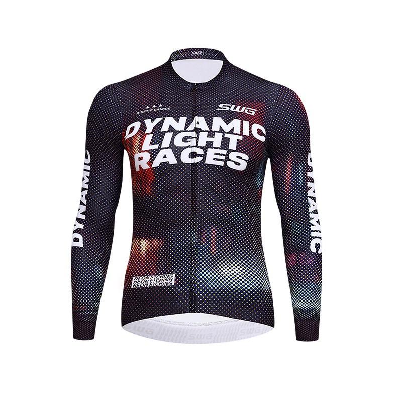 Mens Cycling Fleece Long Sleeve Jacket Winter Thermal Warm Bike Riding Outdoor Sports Top
