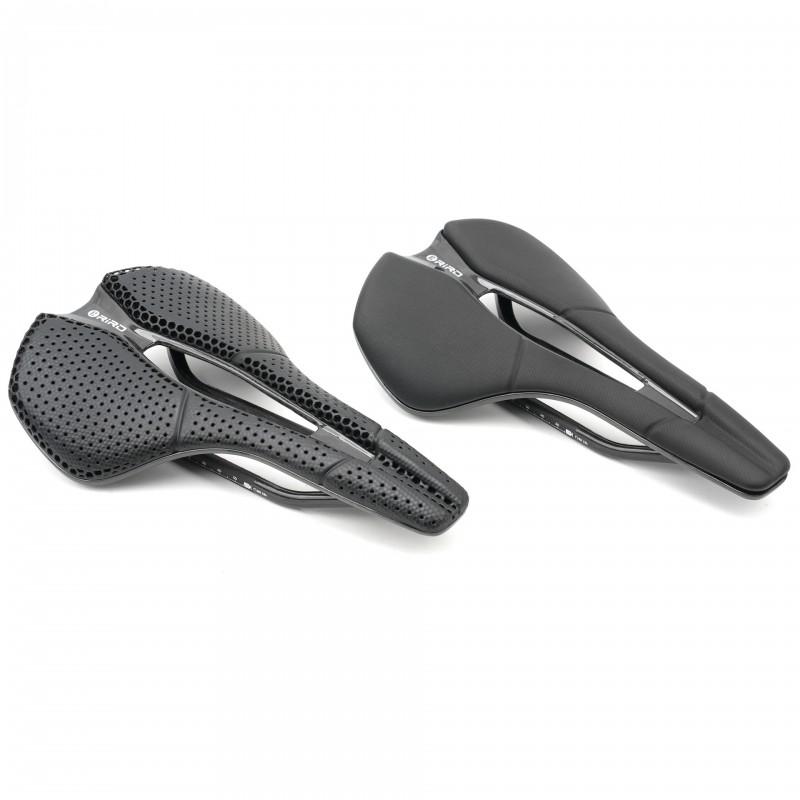 RIRO SD5 Carbon Fiber 3D Printed Bicycle Saddle Lightweight Hollow Ventilated Seat Road Mountain Bike Racing