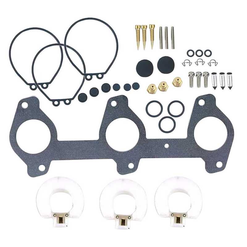 6H3-W0093-00 Marine Boat Carburetor Rebuild Repair Kit Fit for Yamaha 2-Stroke 60HP 70HP Outboard Engine 6H3-W0093-03