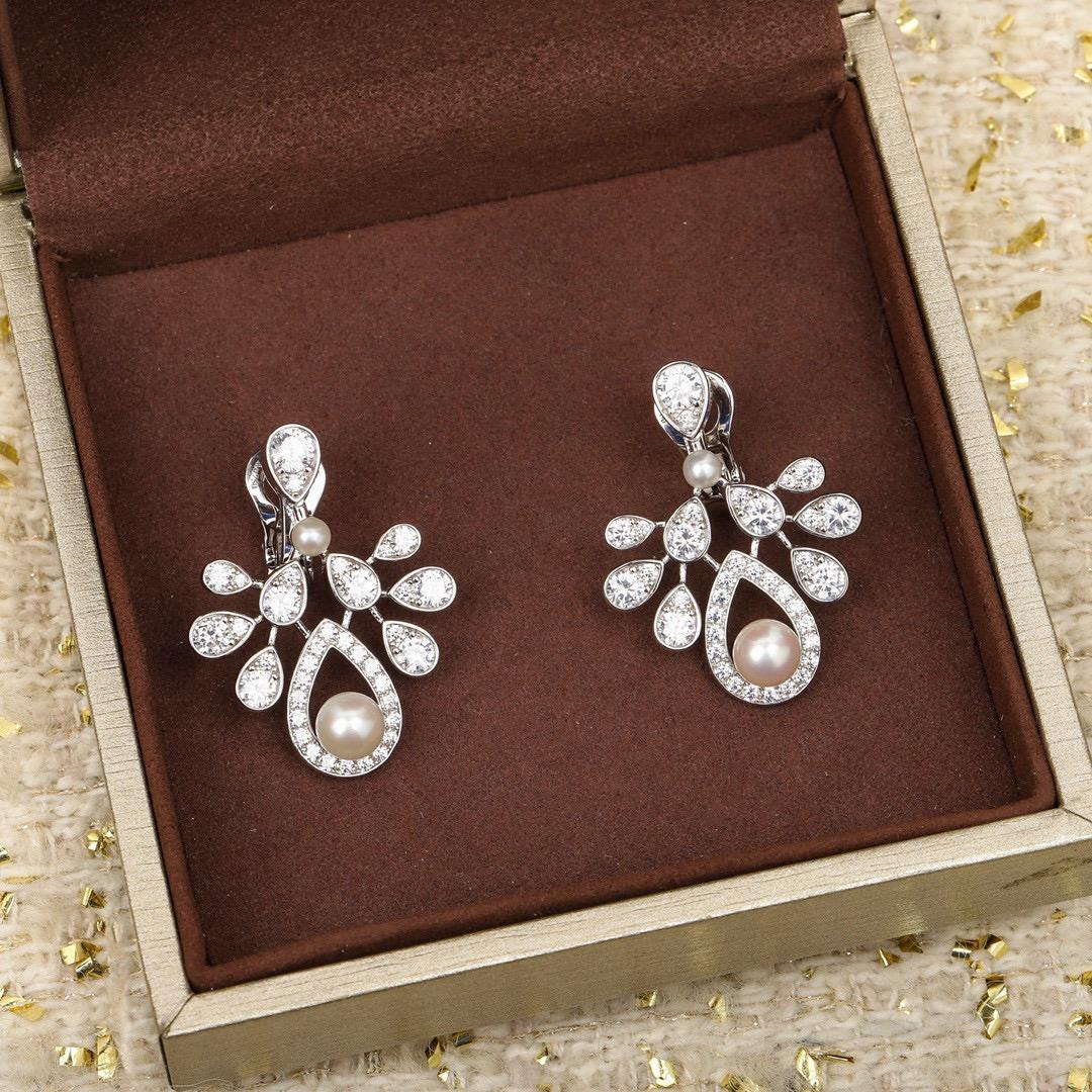 

Новый Горячий Бренд Винтажные Жемчужные Серьги для Женщин Роскошные Ювелирные Изделия Мода Капля Воды Дизайнерские Серьги-Подвески Чистое Серебро 925 Пробы Серьги-Клипсы