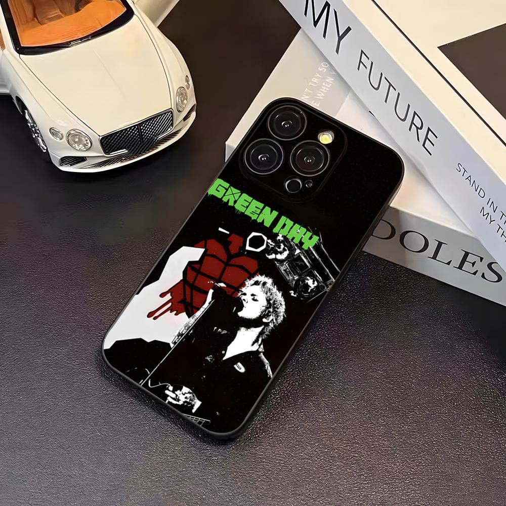 G-Green Day Band Phone Case For 16 Pro Max Iphone 17 Pro Max 14 15 Plus 12 13 11 Pro Xr X Xs SE Back Cover