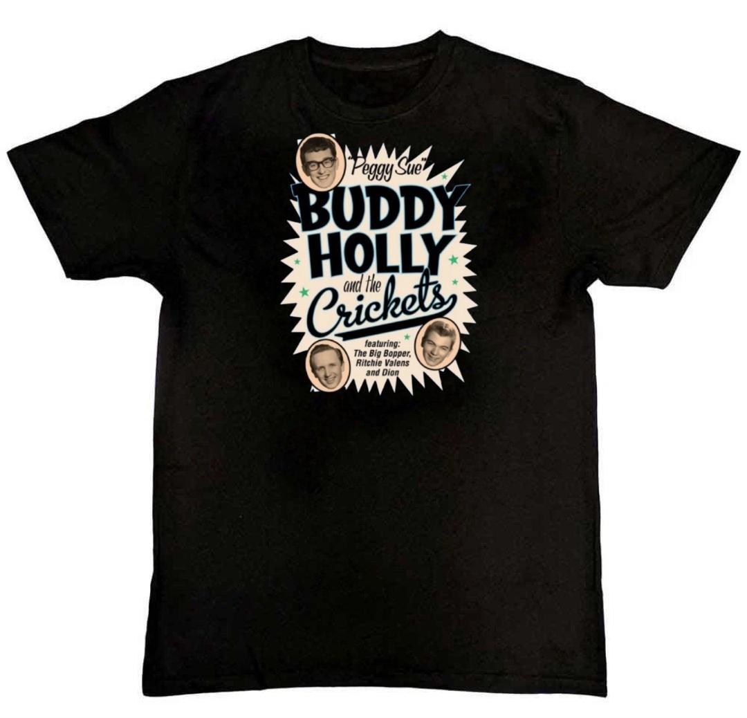 Buddy Holly Graphic Print Unisex Mens T-Shirt S M L XL 2 3 4 XL XXL