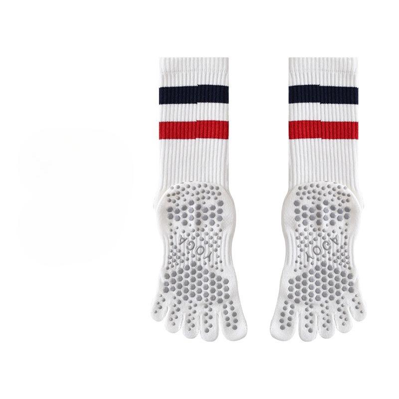 

Носки с пятью пальцами, Носки для йоги, Профессиональные женские носки для пилатеса с противоскользящим эффектом, Противоскользящие носки, Носки для йоги, Осень и зима до середины икры 1 pair