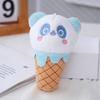 Panda Plush Sweet With Ice Cream Cone Keychain Filled With Pp Cotton Soft Huggable And