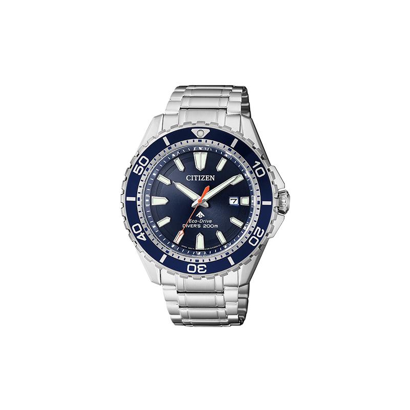

CITIZEN Eco-Drive Series Waterproof Sports Fashion Trend Luminous Calendar Optical Quartz Steel Strap Men s Watch Blue Dial BN0191-80L синій