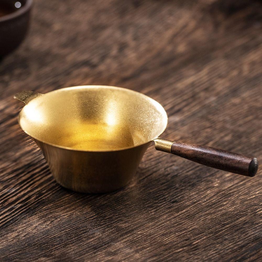 Wooden Handle Tea Infuser Fine Mesh Tea Filter Colander Tea Strainer  Kongfu Tea