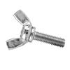 5pcs M6 DIN316 304 Stainless Steel Thumb Butterfly Wing Hand Bolts Screws