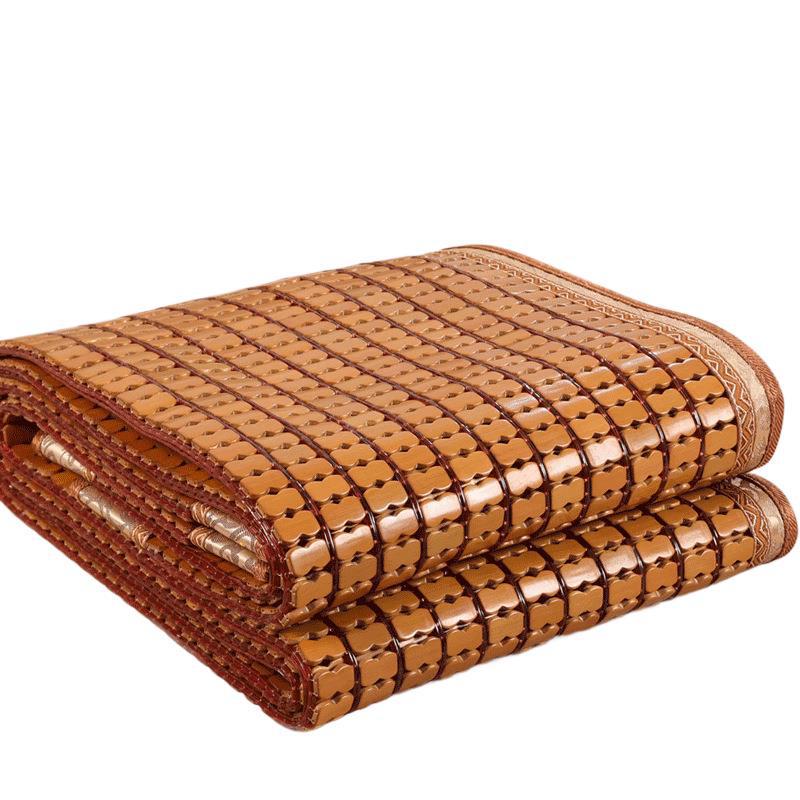 Foldable Cooling Bamboo Mahjong Mat – Summer Sleeping Mat for Single or Double Beds (1.5m or 1.8m) – Ideal for Dorms