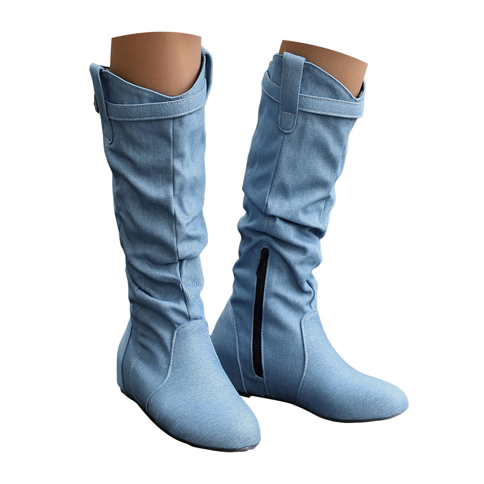 Flat Women's British Thigh High Boots Fashionable Casual Pointed Toe Side Zipper Fashion Knee High Boots Boot Women High Heels cm bianco