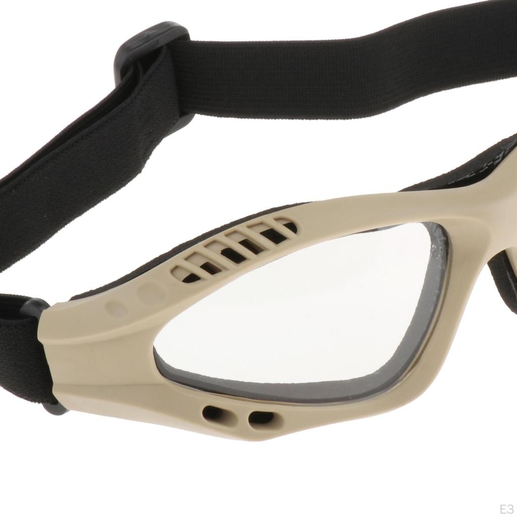 Safety Goggles, Anti Fog Glasses with Adjustable Strap for Riding Hunting Cycling