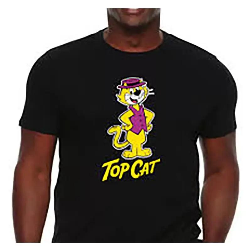 Vtg Top Cat Cartoon Black T Shirt All Sizes S To 45xl Xb624