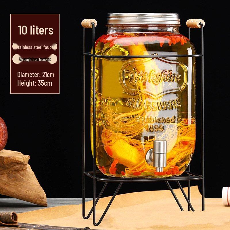 Glass Brewing Jar with Faucet