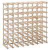 VidaXL Bottle Rack for 72 Bottles Solid Pine