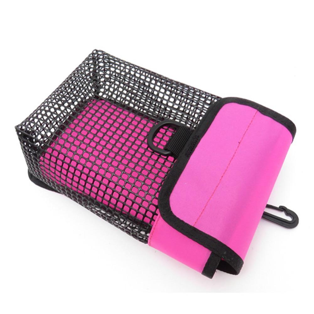 Nylon Heavy Duty Mesh Bag 20x13x7.3cm Scuba Dive Reel Snap New Diving Line Wheel Bag