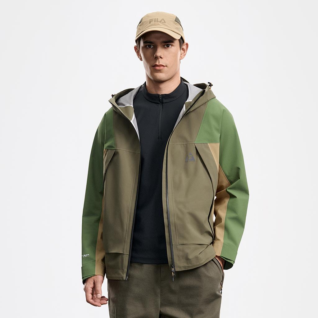 FILA Explore Minimalist Classic Retro Sports Hard Shell Casual Outdoor Comfortable Hooded Jacket Men jackets A11M617718F-DG