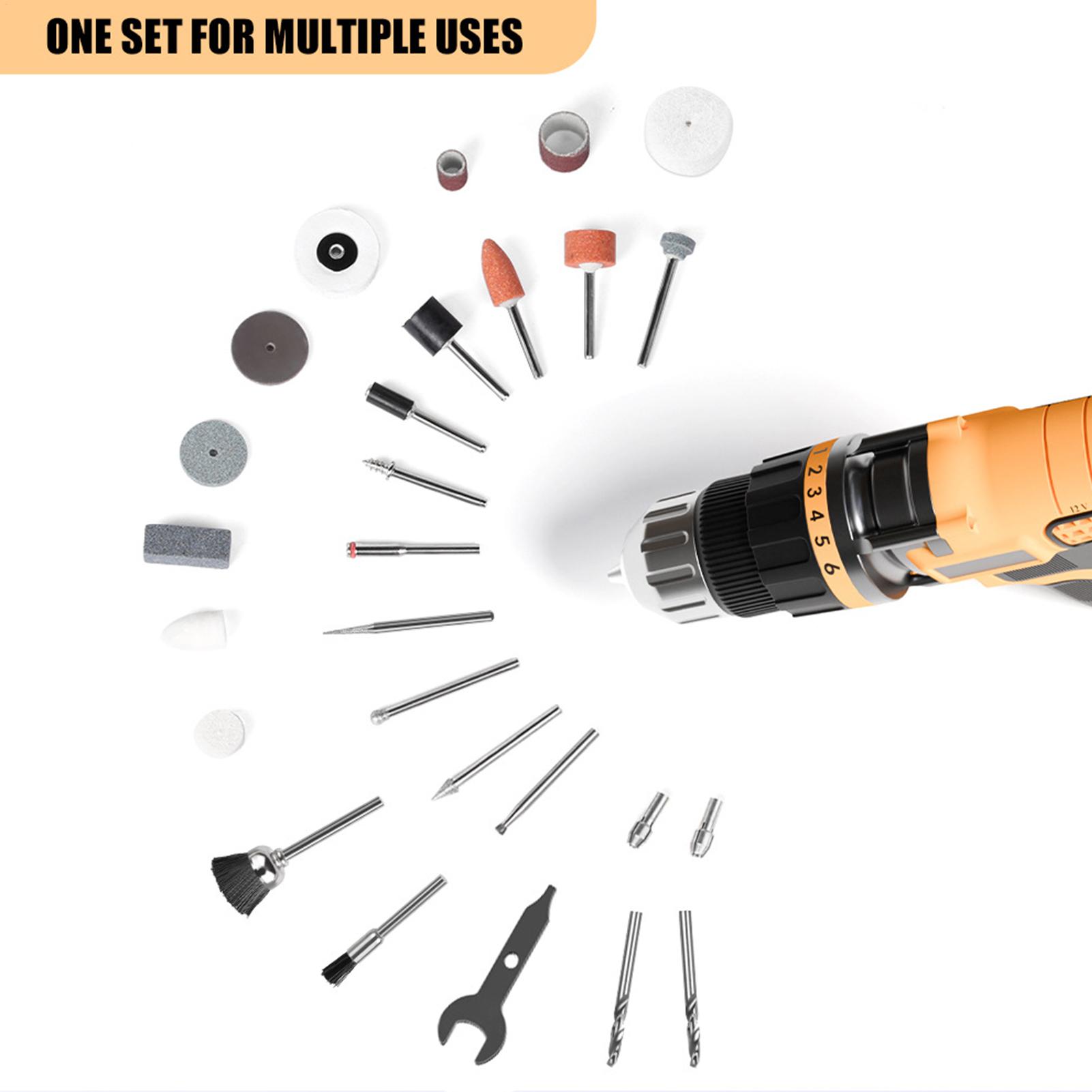 

Rotary Tool Attachments 100-Pieces Multi-Purpose High Precision Rotary Tool Polishing Head For Cutting Grinding Sanding CN
