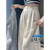 Small-Sized Shoelace Ice Silk Linen Suit Pants Summer Lazy Tencel Straight-leg Casual Wide Leg Mosquito-Proof Yamamoto Pants