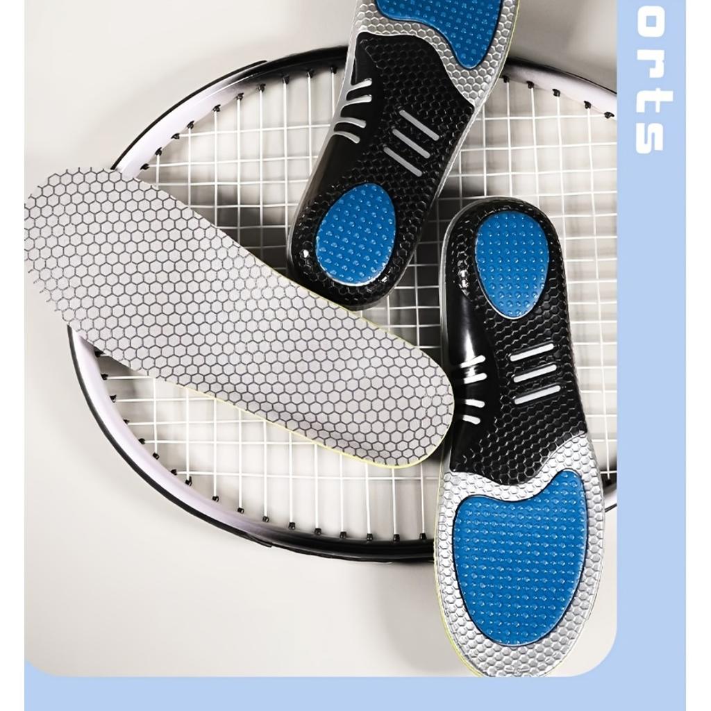 Silicone Sports Insole - Shock-absorbing, Comfortable Cushioning, Suitable for Running and Standing, with Arch Support, Insole