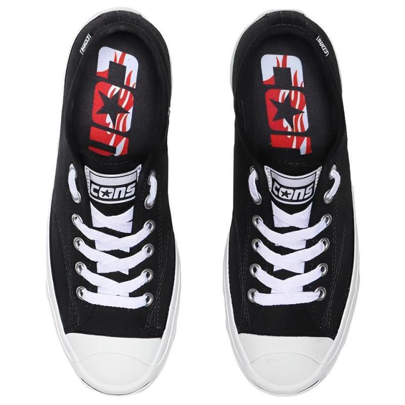 Converse Jack Purcell Pro Open Smile Tearable Upper Rip Scratch Low Top Casual Canvas Shoes Unisex Black & White