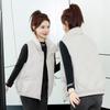 Fashionable and Warm Women's Winter Down Jacket with Stand Collar and Loose Vest