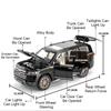 Large 1:18 Land Rover Range Rover LC300 Car Model Toy Music Light Shock Absorption SUV Metal Diecast Models Christmas Present