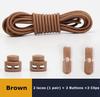 No Tie Shoe Laces Suitable for All Shoes Round Spring Lock Elastic Shoelaces Quick Wear in 1 Second Hiking Sports Lazy Shoelace