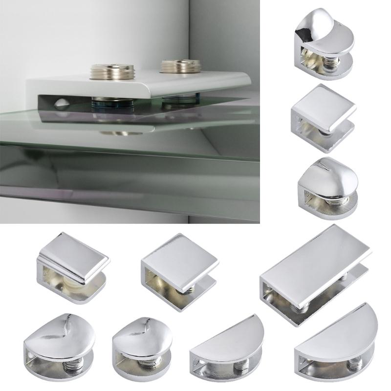 Modern Metal Glass Clips Multipurpose Glass Brackets Multifunction  Metal Glass Fixtures for DIY Projects & Retail Displays