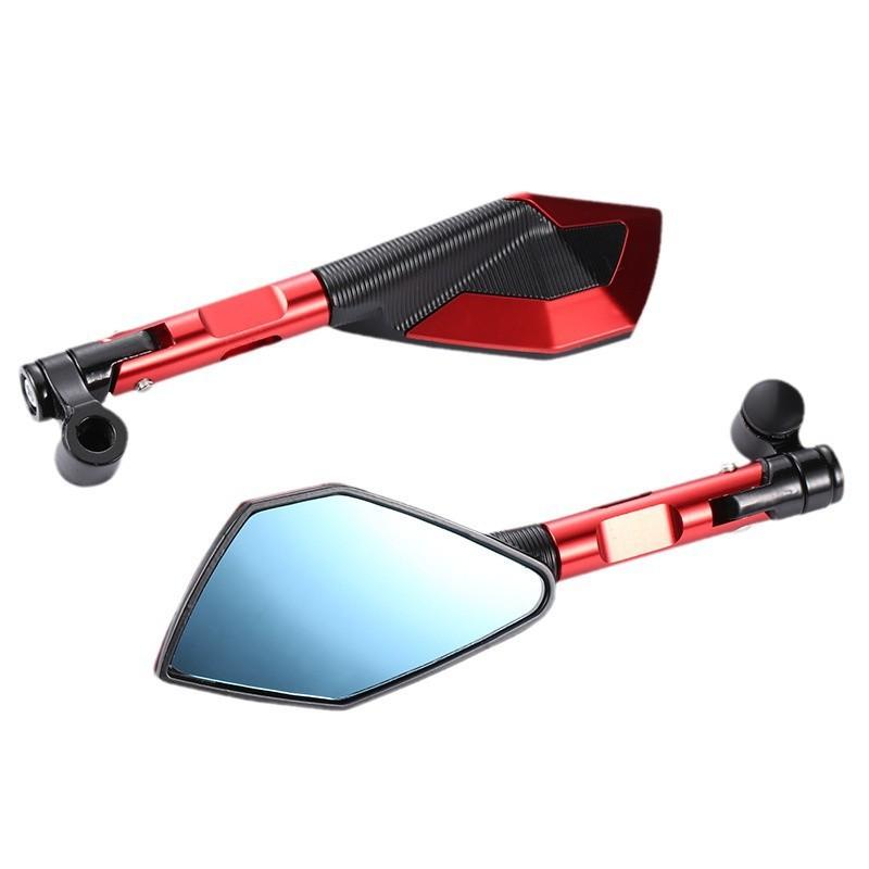 Universal Motorcycle Electric Scooter Rearview Mirror CNC Aluminum Alloy Side Cafe Racer Street Bike Custom Build